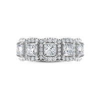 IGI 2.00ct Lab Grown Diamond Princess Cut Band Ring