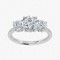 IGI 2.00ct Lab Grown Diamond Trilogy Ring