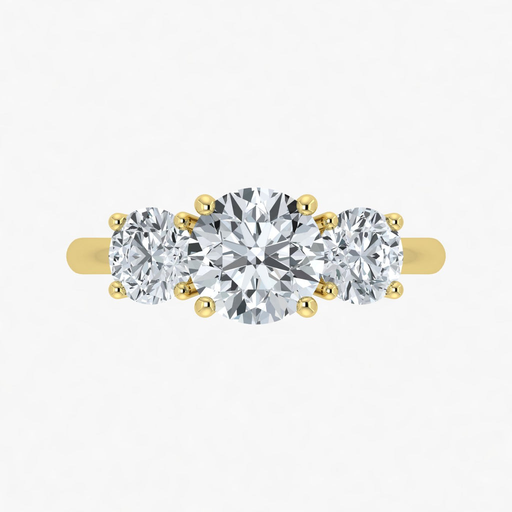 IGI 2.00ct Lab Grown Diamond Trilogy Ring