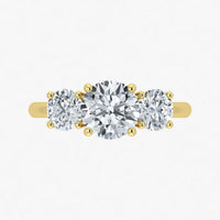 IGI 2.00ct Lab Grown Diamond Trilogy Ring