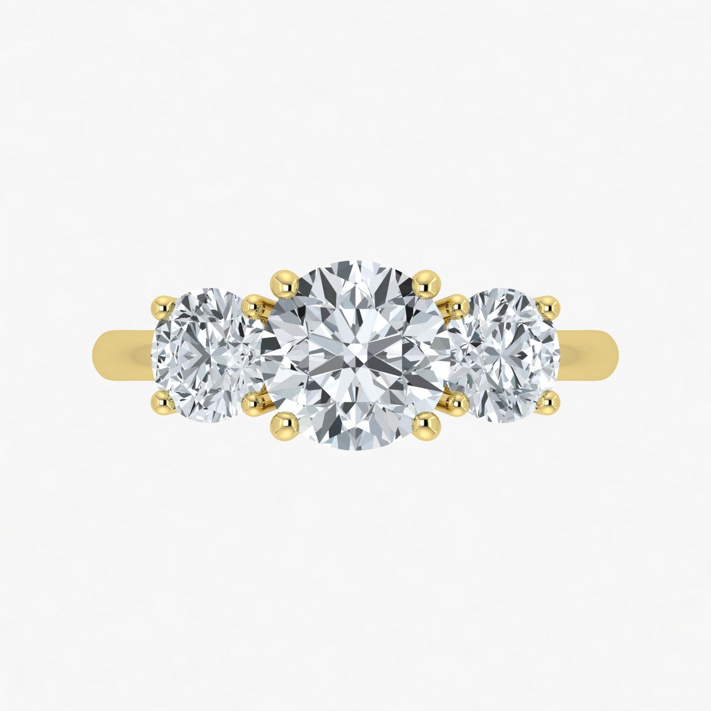IGI 2.00ct Lab Grown Diamond Trilogy Ring