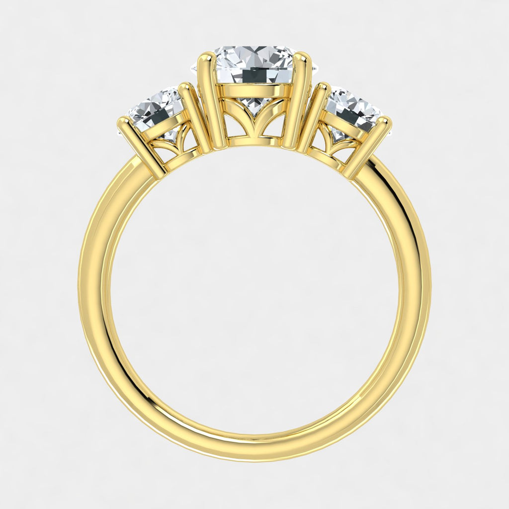 IGI 2.00ct Lab Grown Diamond Trilogy Ring