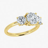 IGI 2.00ct Lab Grown Diamond Trilogy Ring