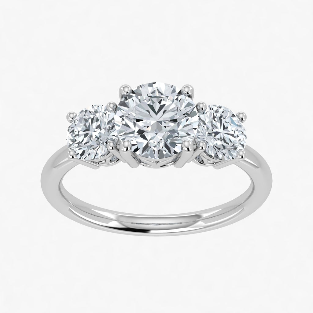 IGI 1.00ct Lab Grown Diamond Trilogy Ring