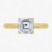 IGI Lab Grown Diamond Asscher Solitaire Ring (1ct-2.00ct)