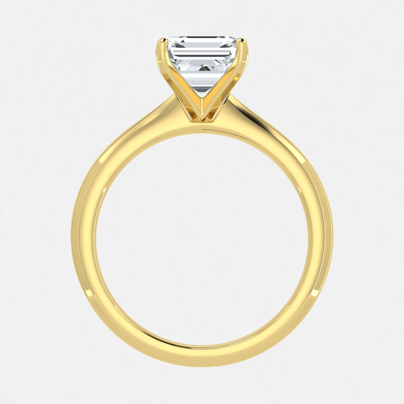 IGI Lab Grown Diamond Asscher Solitaire Ring (1ct-2.00ct)