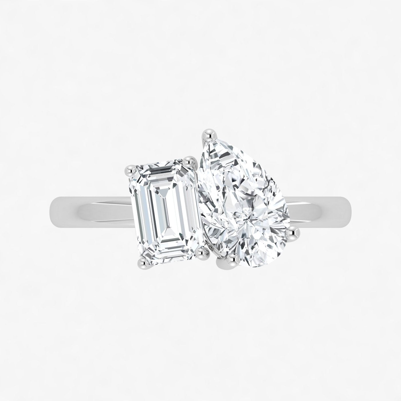 IGI Toi et Moi 2 Carat Lab Grown Diamond Ring