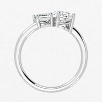 IGI Toi et Moi 2 Carat Lab Grown Diamond Ring
