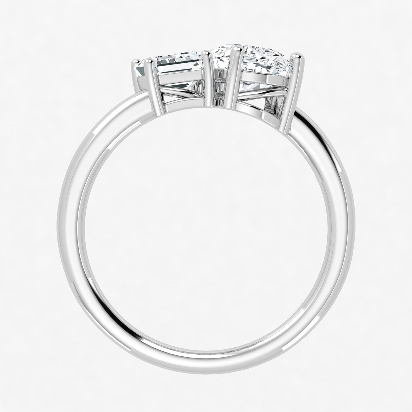 IGI Toi et Moi 2 Carat Lab Grown Diamond Ring