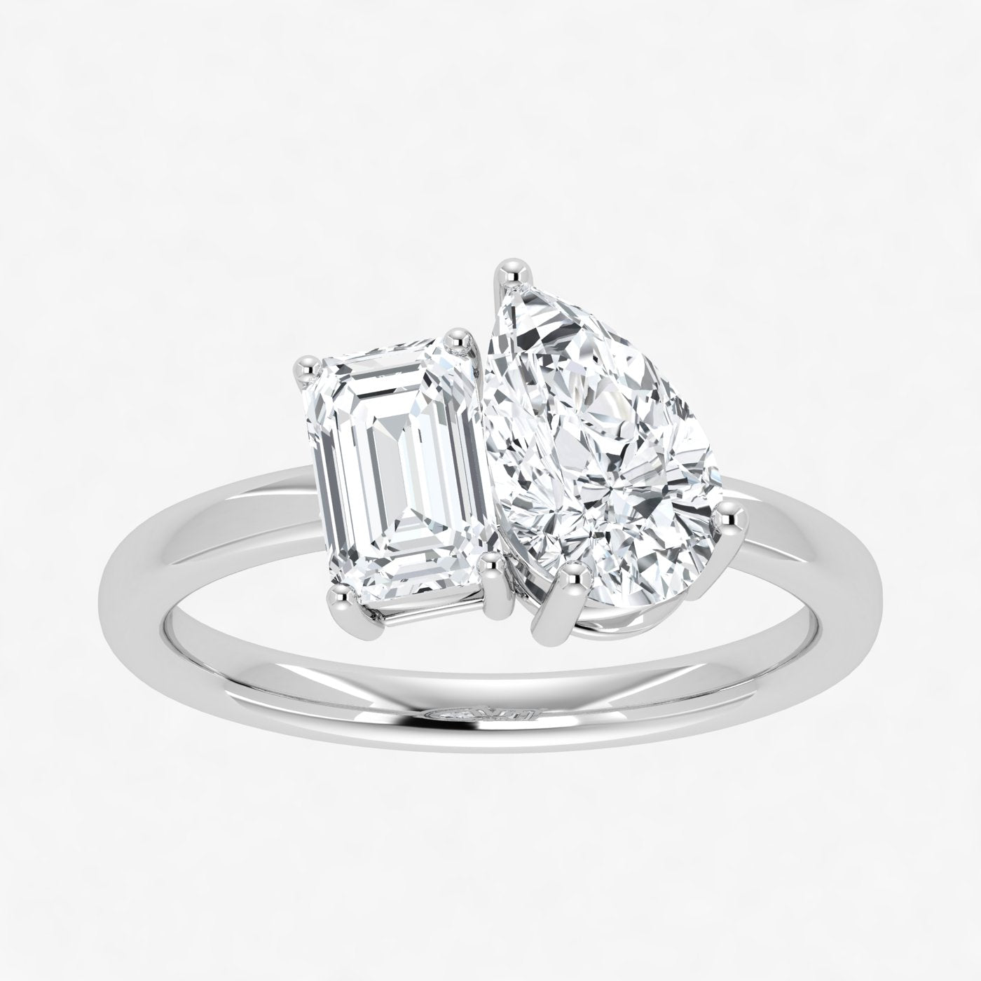 IGI Toi et Moi 2 Carat Lab Grown Diamond Ring