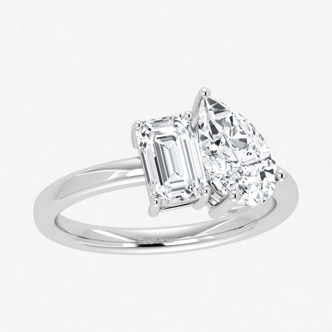 IGI Toi et Moi 2 Carat Lab Grown Diamond Ring