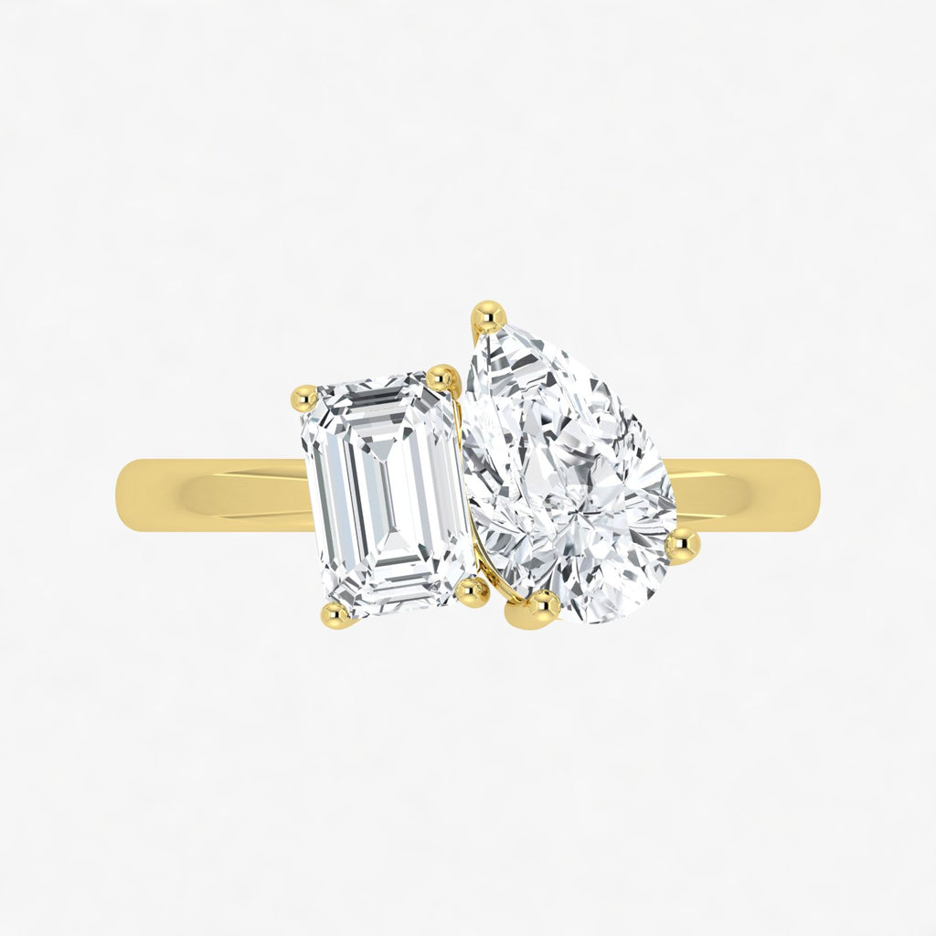 IGI Toi et Moi 2 Carat Lab Grown Diamond Ring