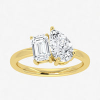 IGI Toi et Moi 2 Carat Lab Grown Diamond Ring