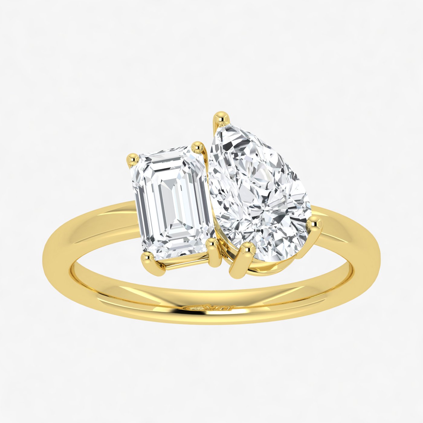 IGI Toi et Moi 2 Carat Lab Grown Diamond Ring