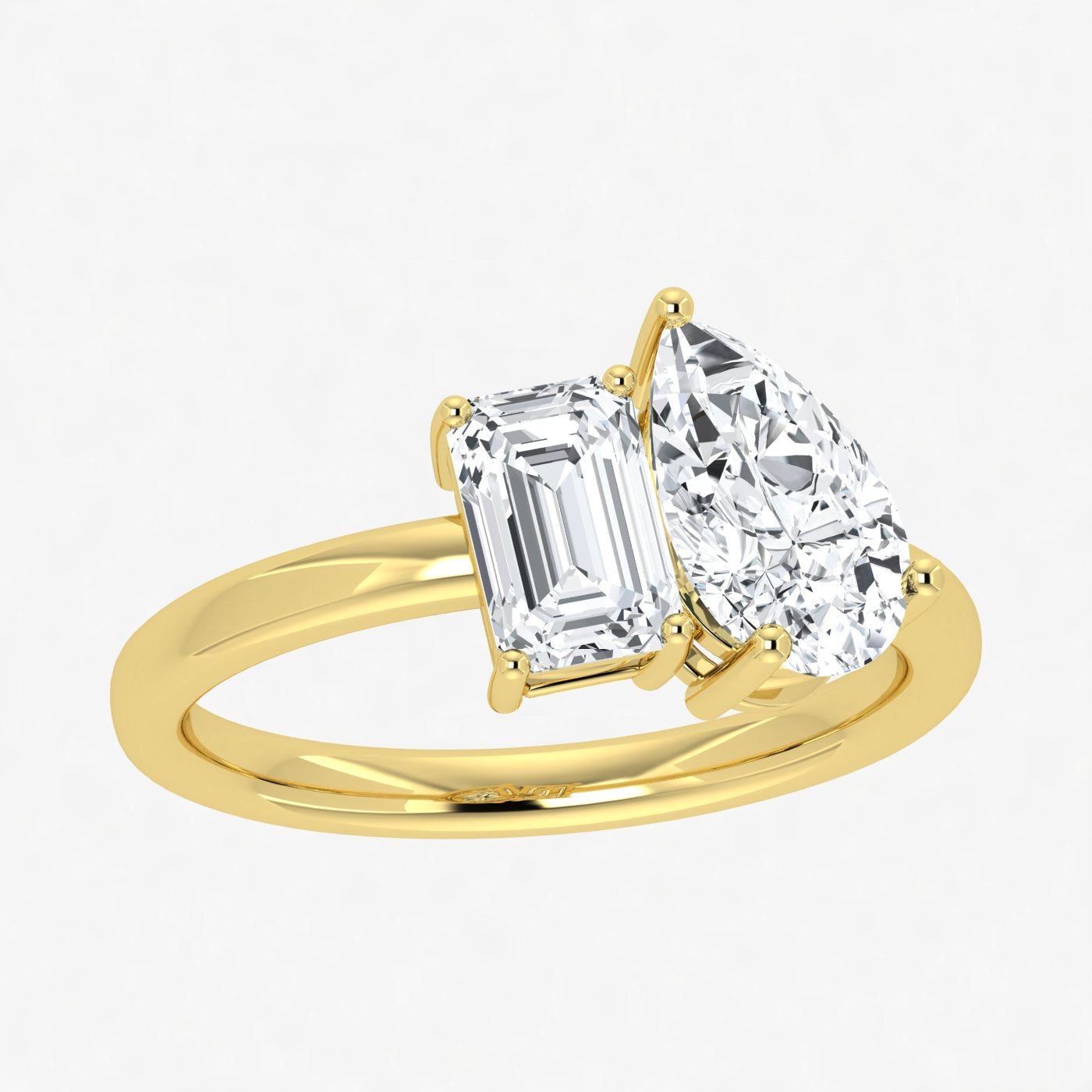 IGI Toi et Moi 2 Carat Lab Grown Diamond Ring