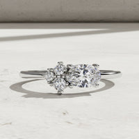 Oval & Round Lab Grown Diamond Toi et Moi Ring