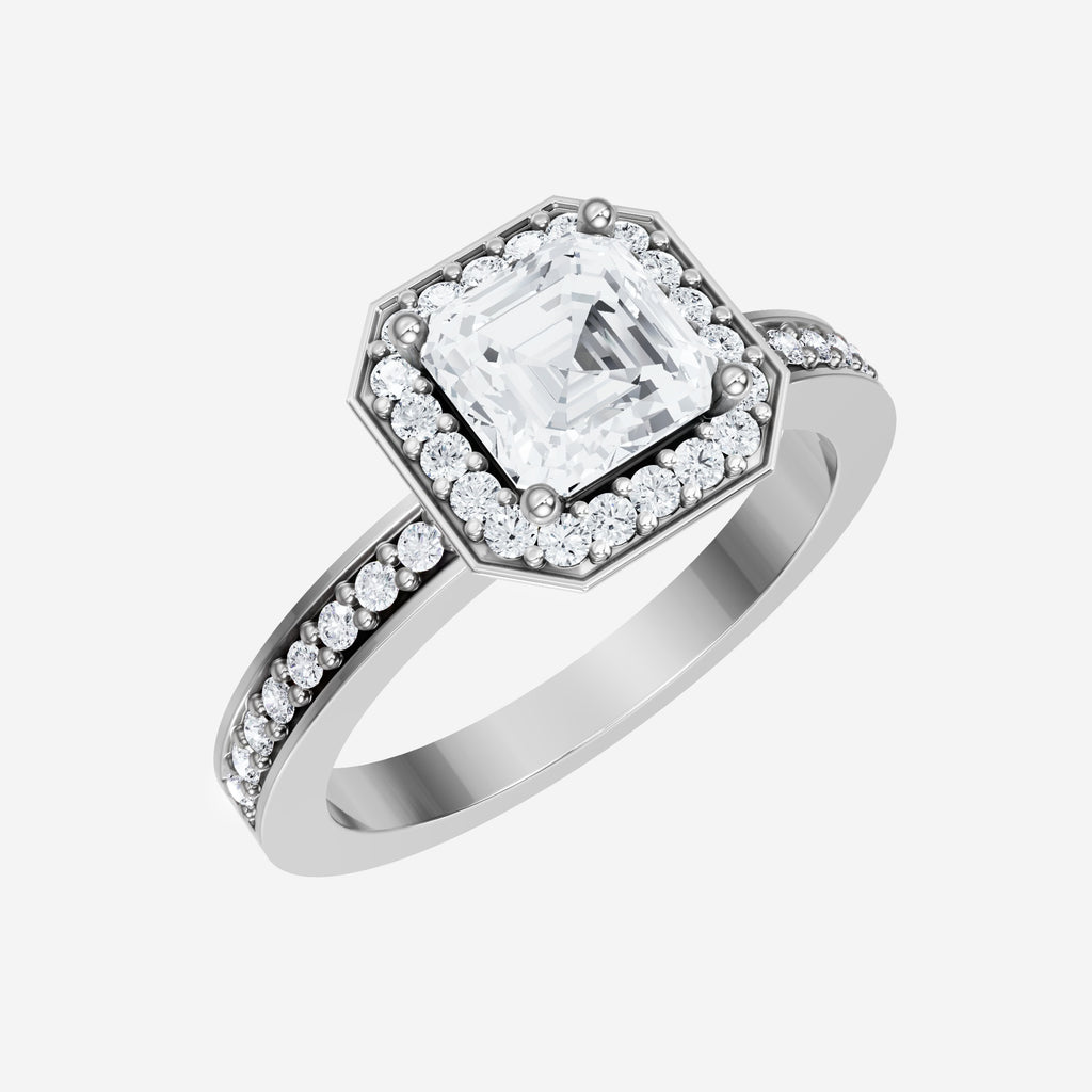 Anillo de flores atemporal de Asscher