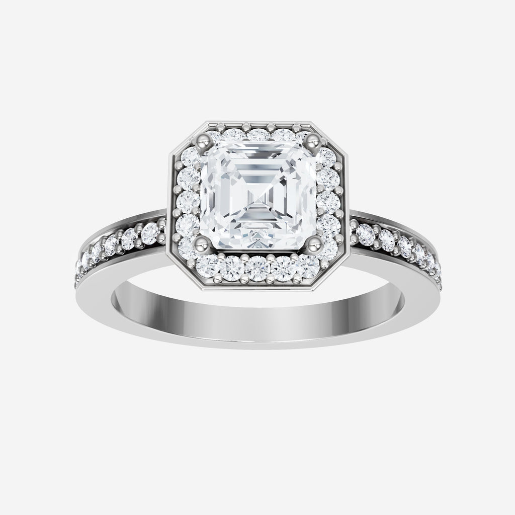 Anillo de flores atemporal de Asscher