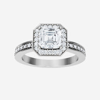 Anillo de flores atemporal de Asscher