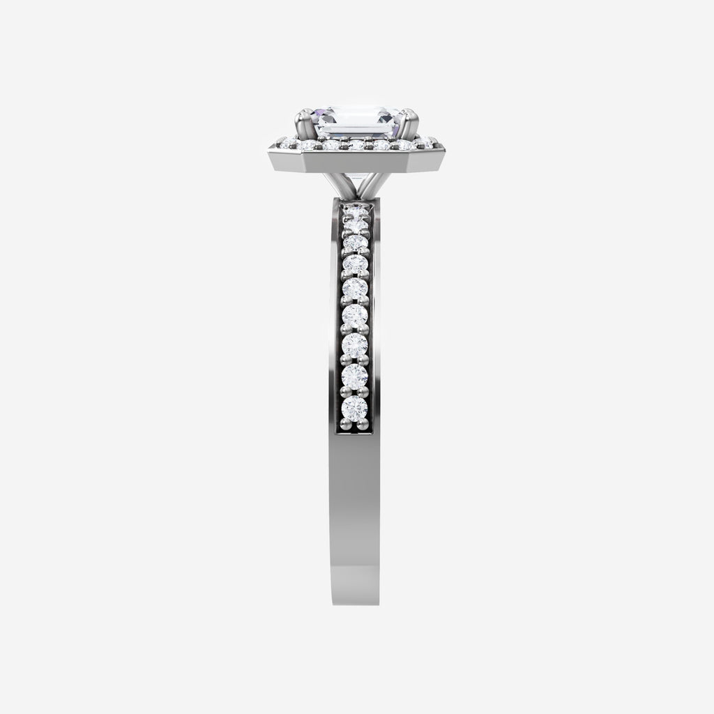 Anillo de flores atemporal de Asscher