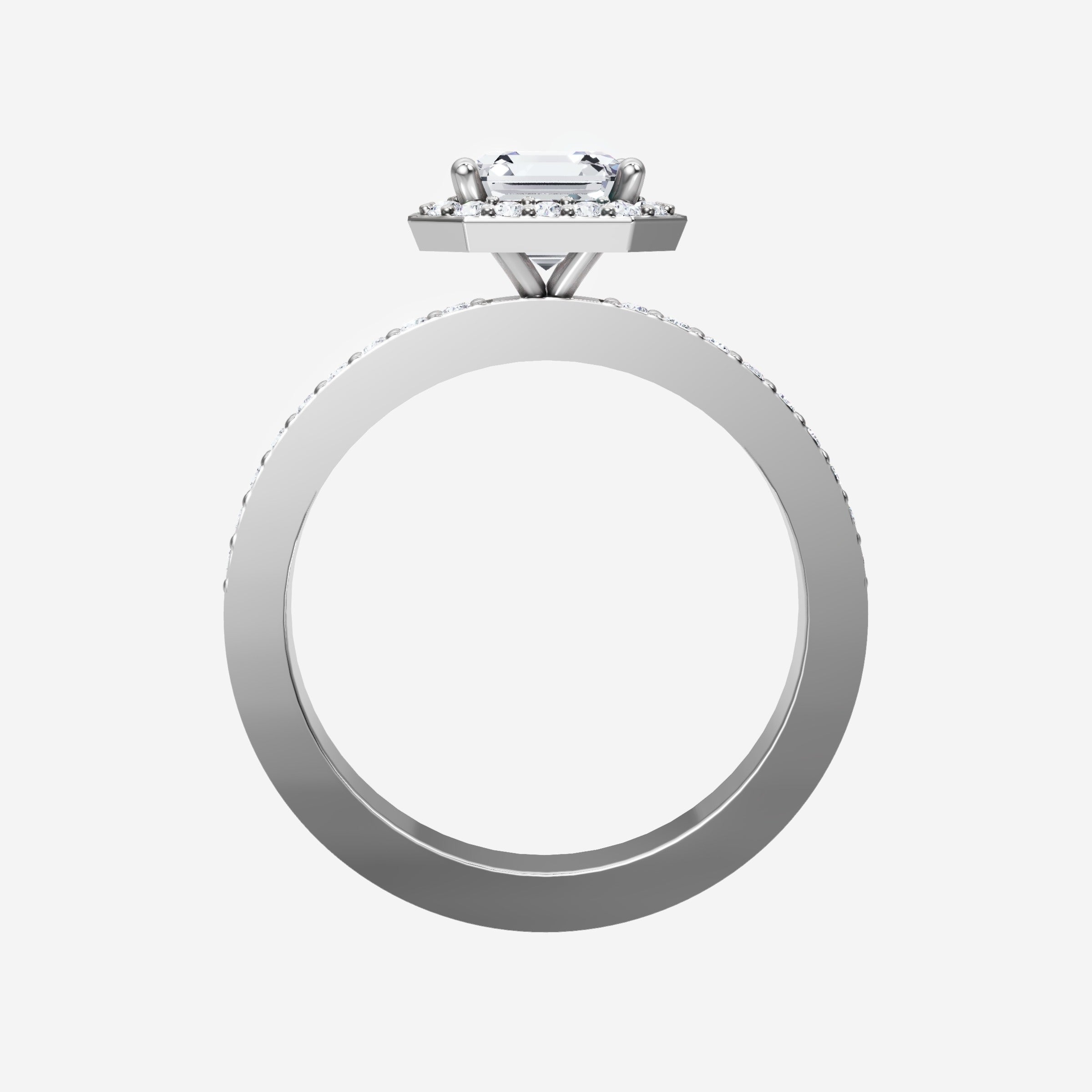 Anillo de flores atemporal de Asscher