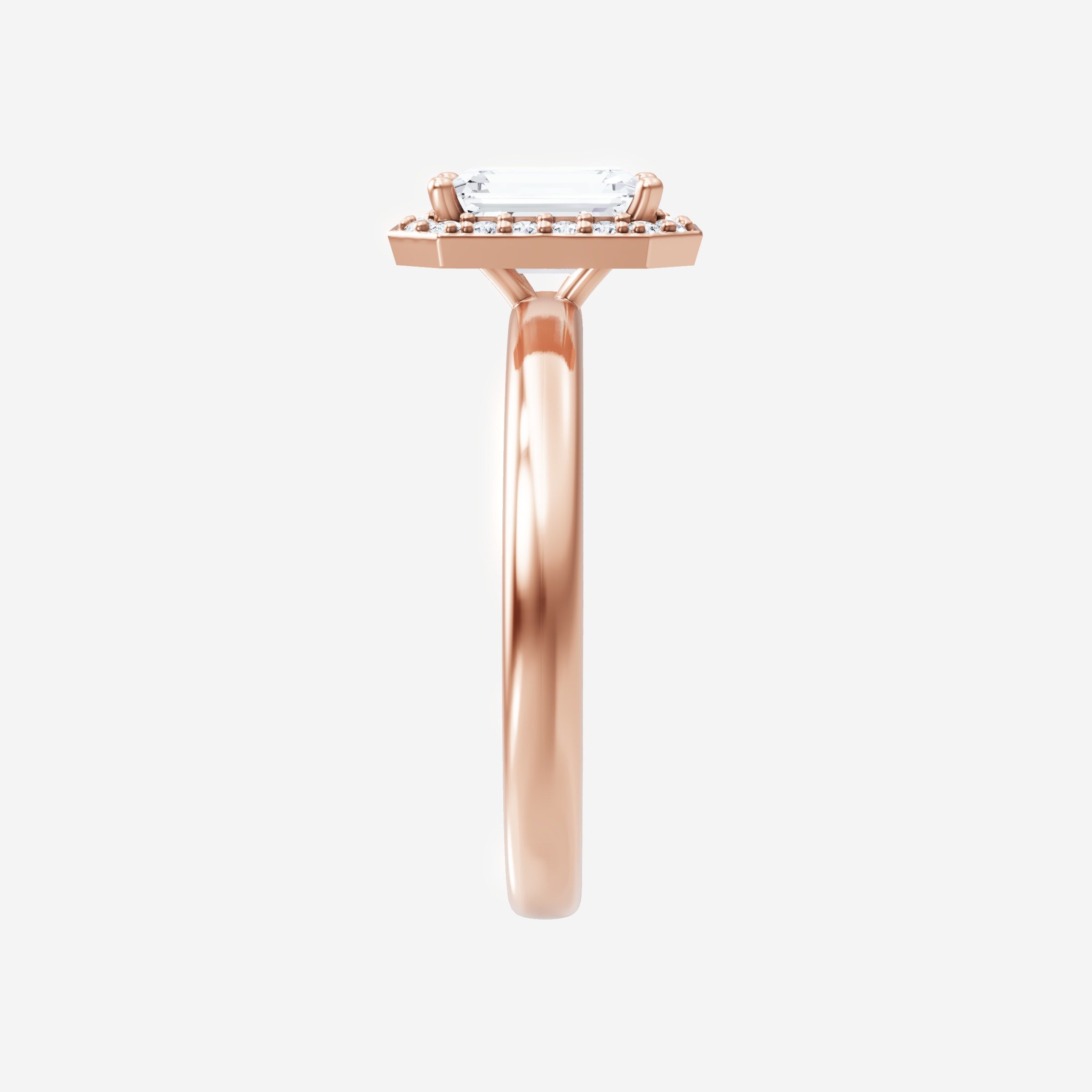 Anillo de esplendor brillante esmeralda