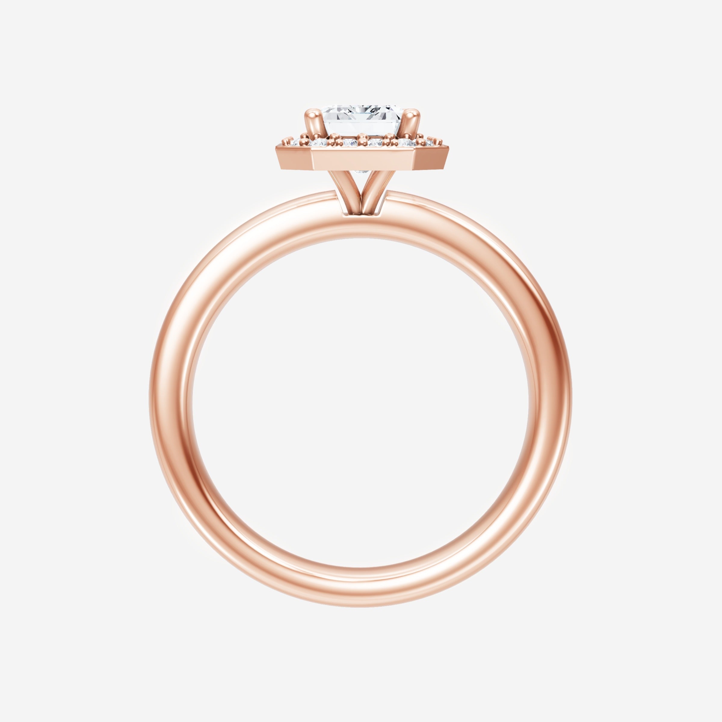 Anillo de esplendor brillante esmeralda