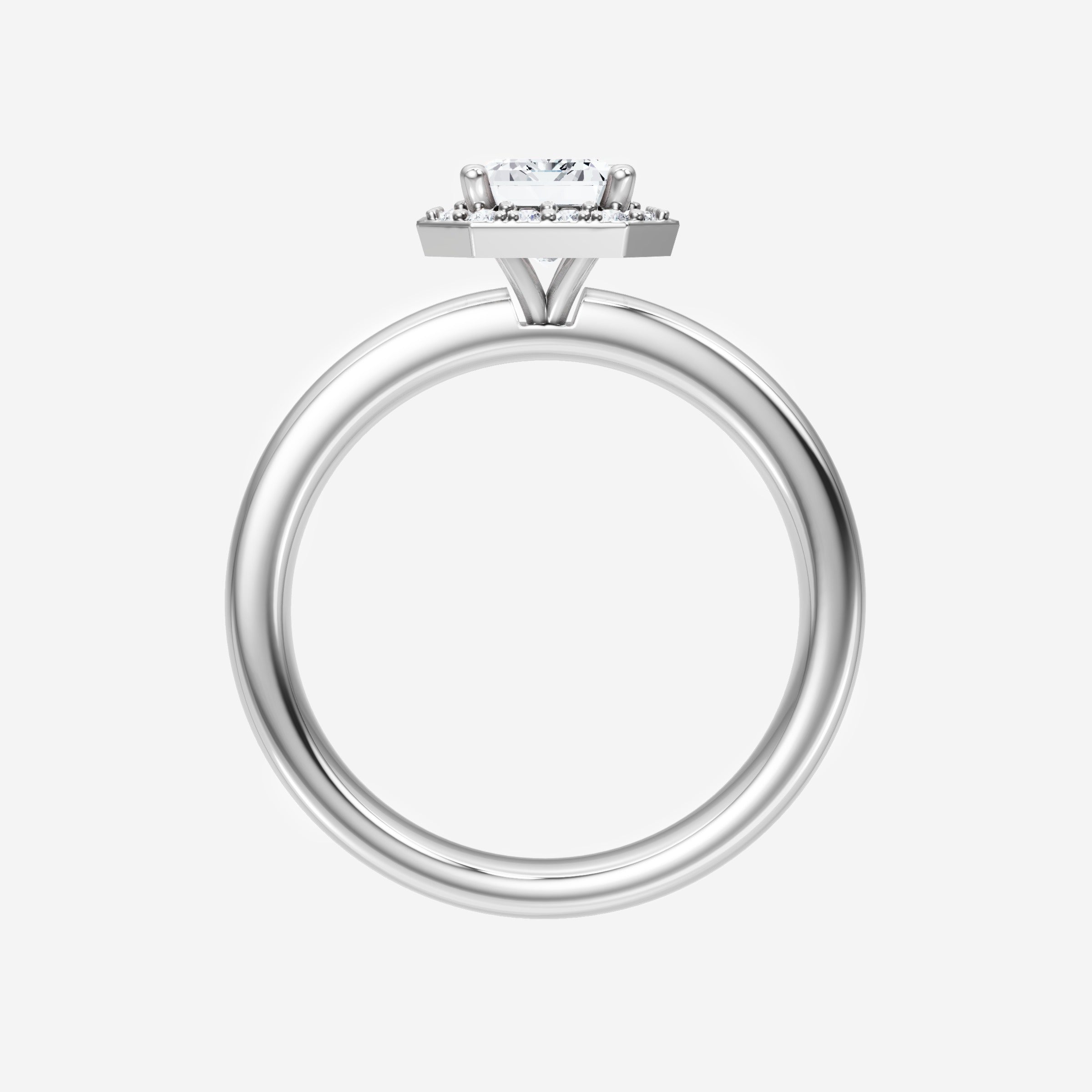 Anillo de esplendor brillante esmeralda