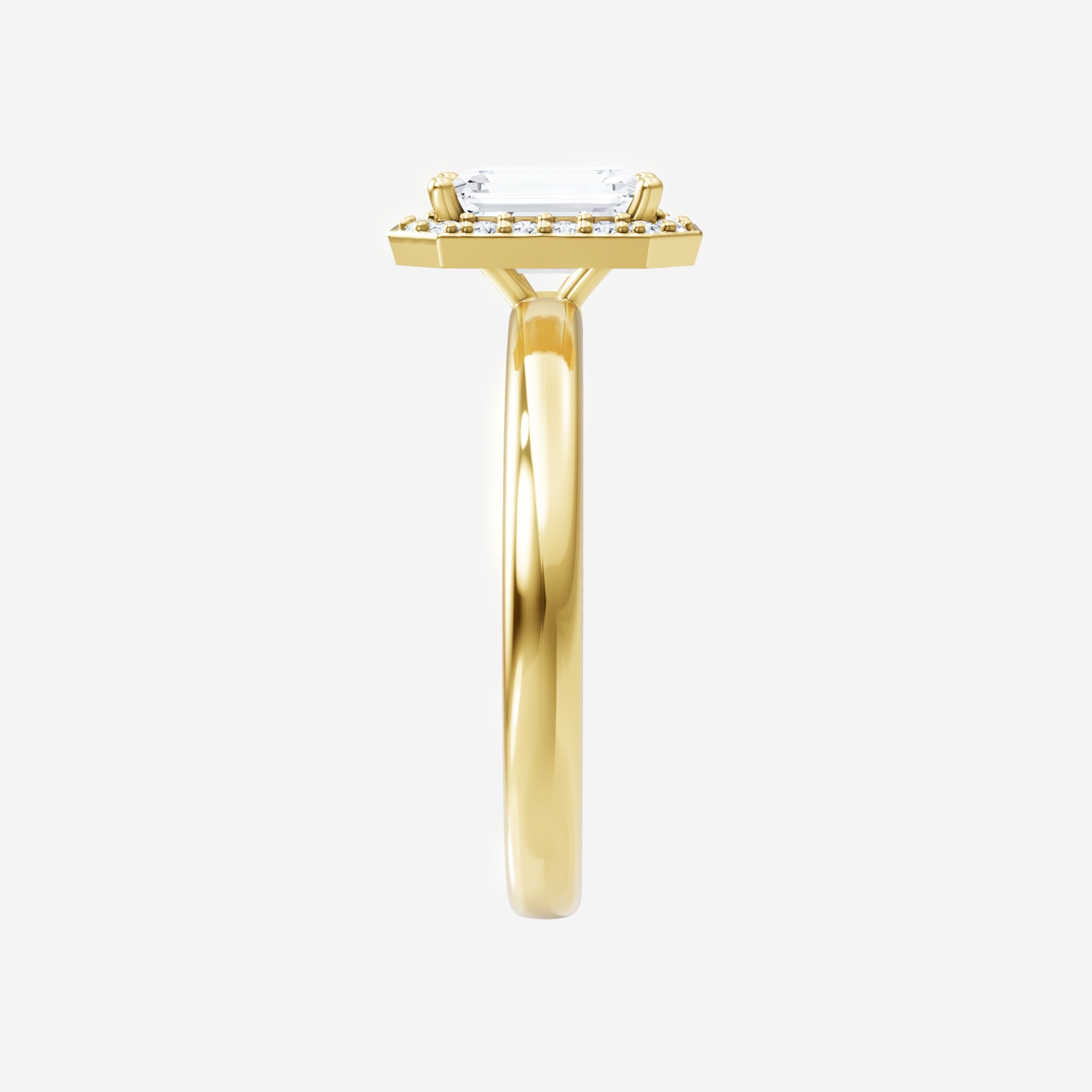 Anillo de esplendor brillante esmeralda