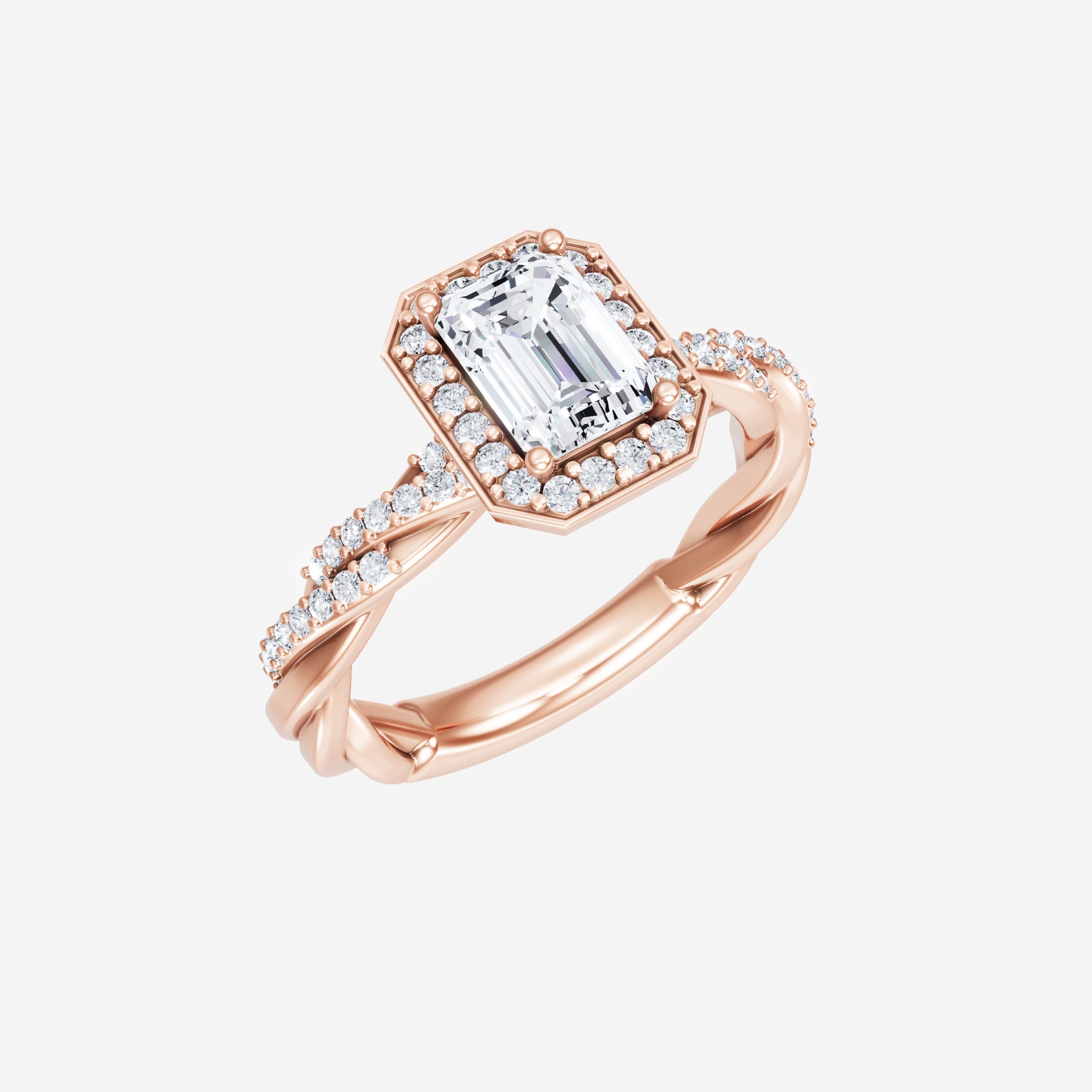 Anillo de esplendor brillante esmeralda