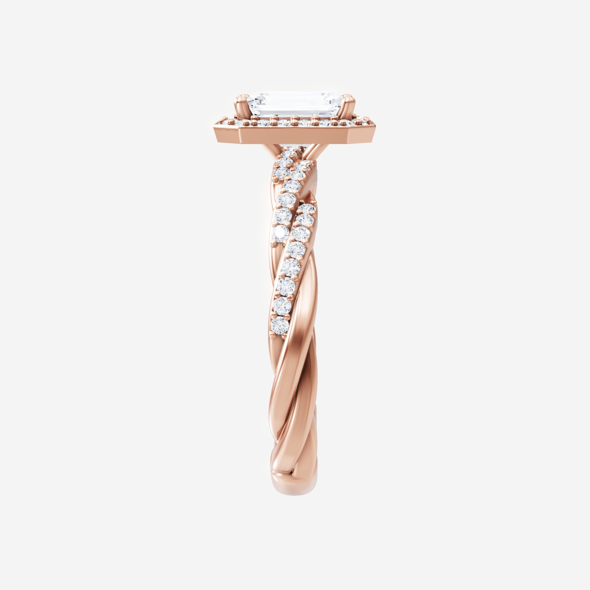 Anillo de esplendor brillante esmeralda