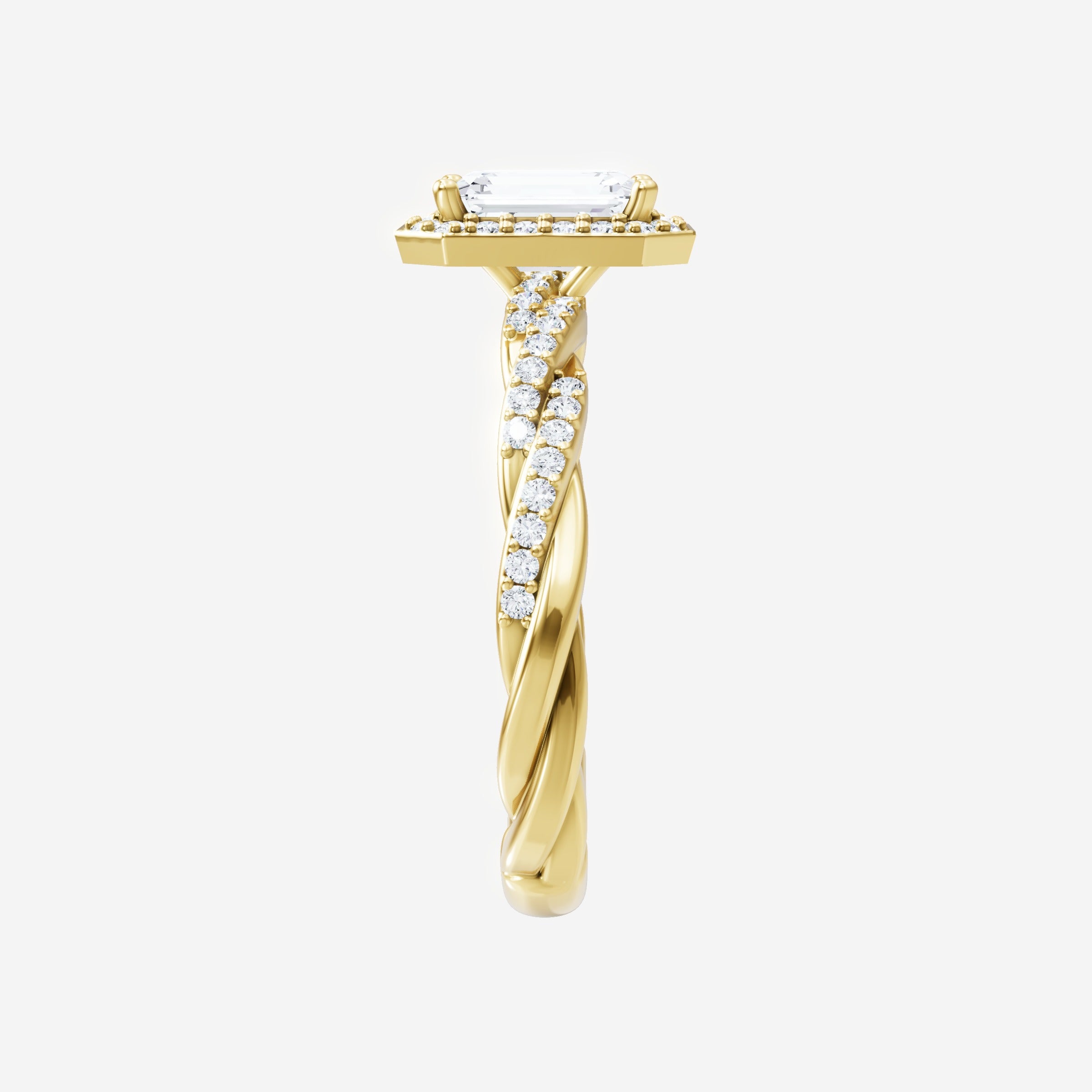 Anillo de esplendor brillante esmeralda