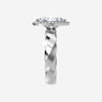 2CT Marquise Twinkling Shadows Lab Grown Diamond Halo Ring