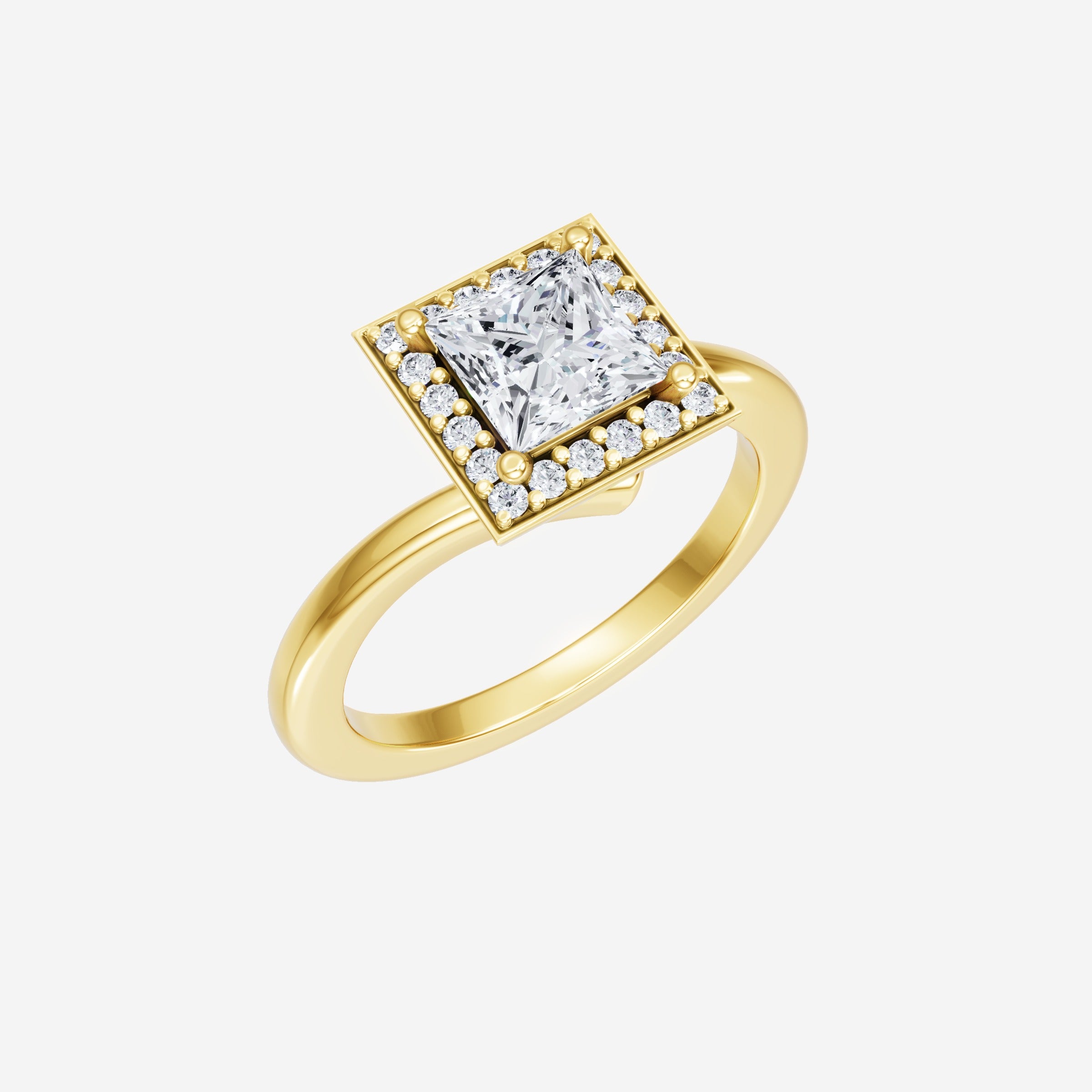 Anillo con dije vintage de princesa