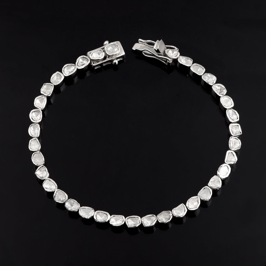 Natural Polki Diamond Bracelet