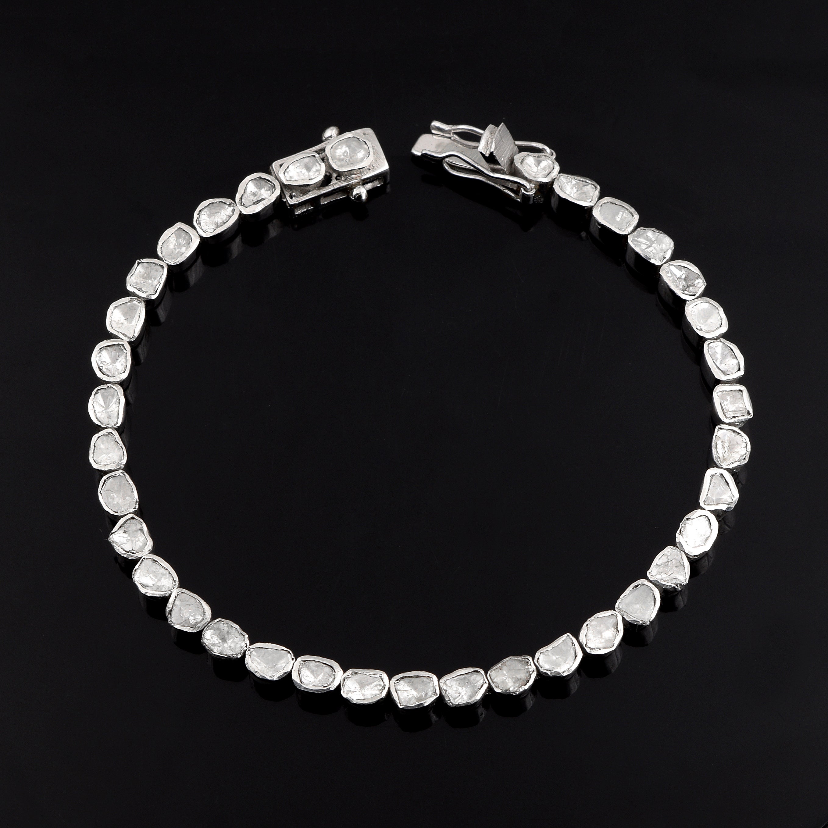 Natural Polki Diamond Bracelet