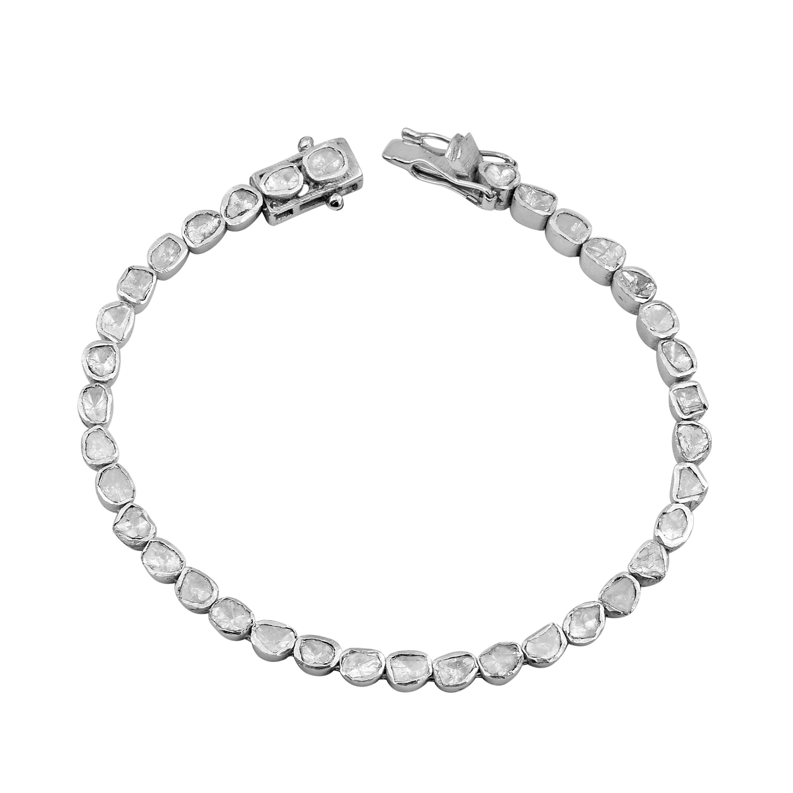 Natural Polki Diamond Bracelet