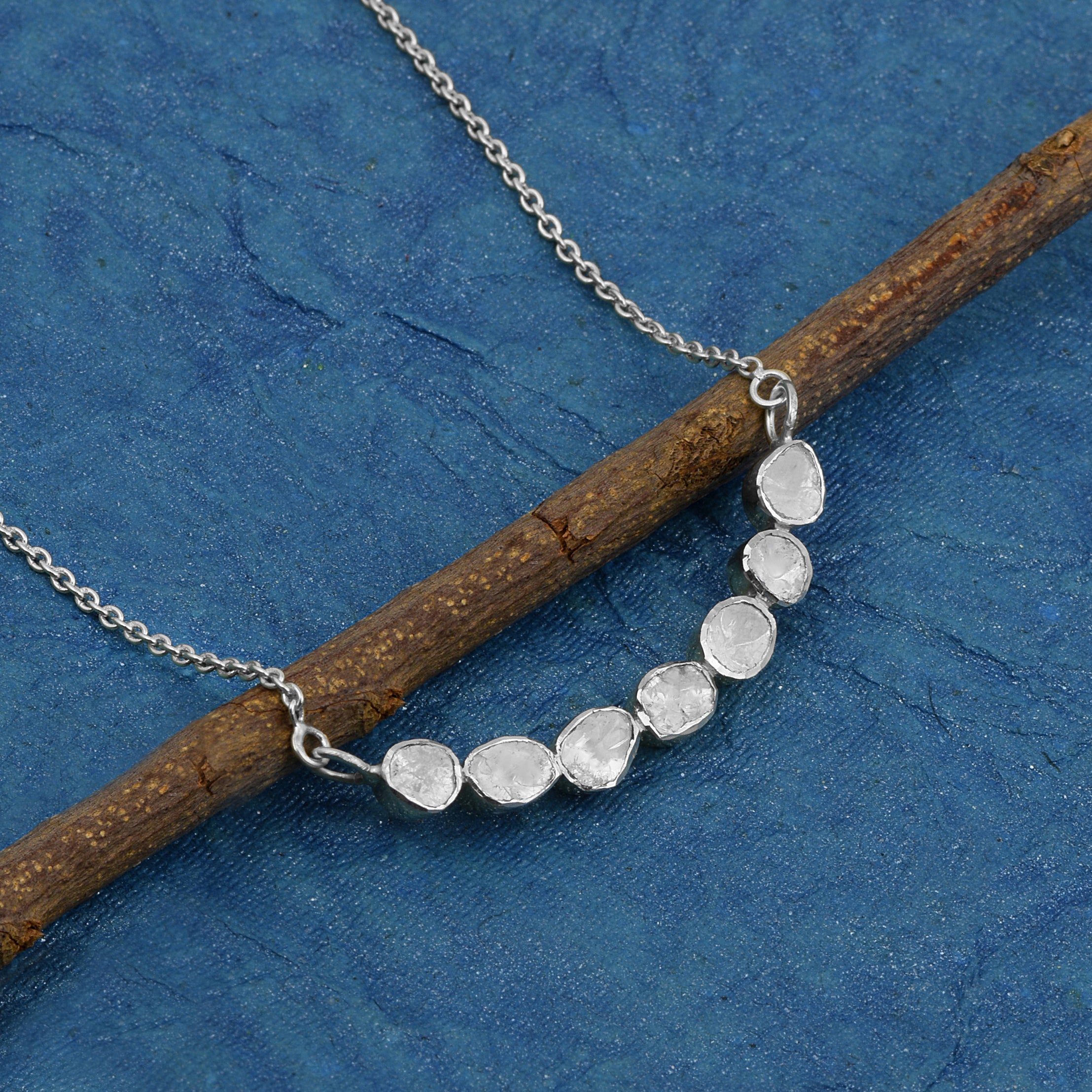 Collar de diamantes naturales de 1,00 ct