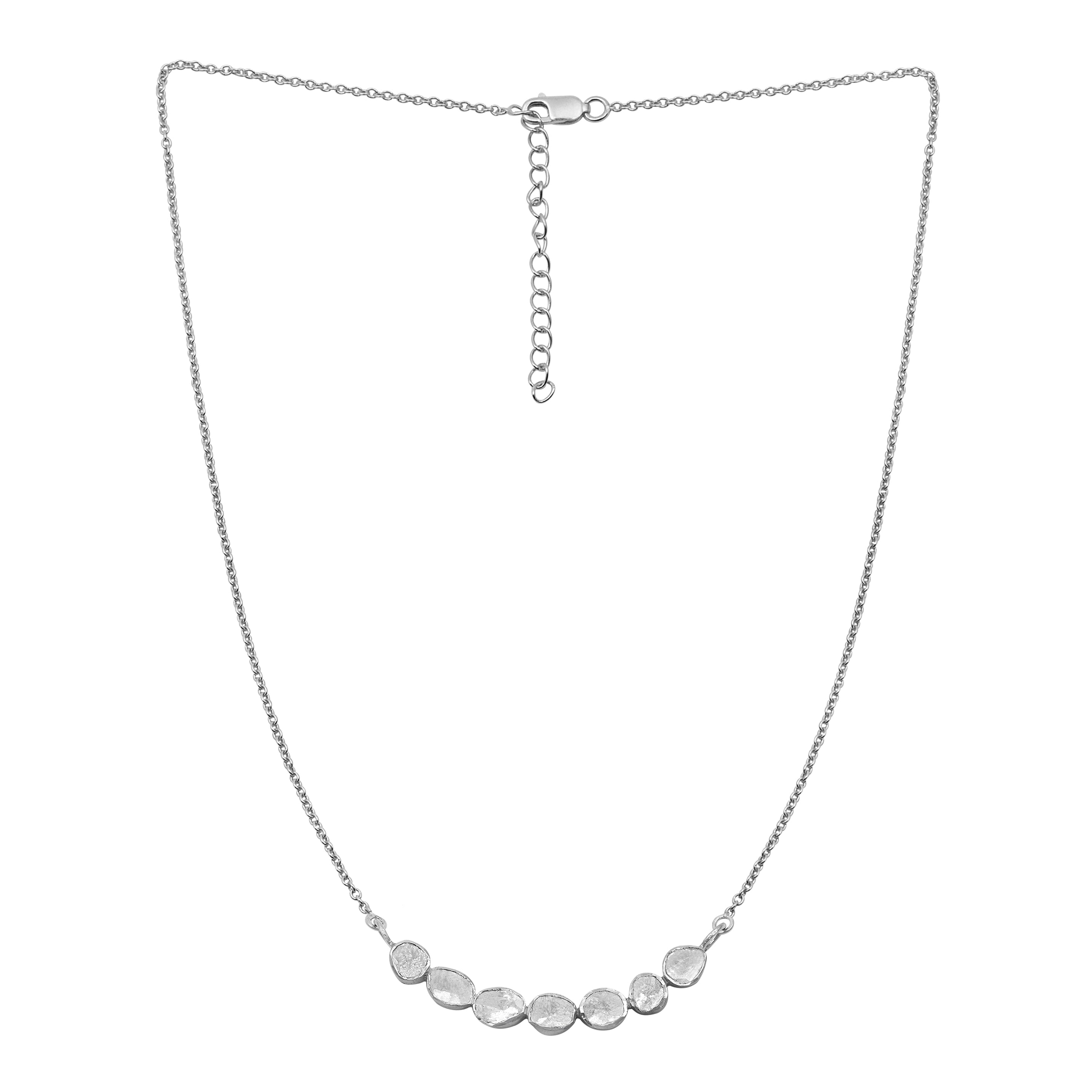 Collar de diamantes naturales de 1,00 ct