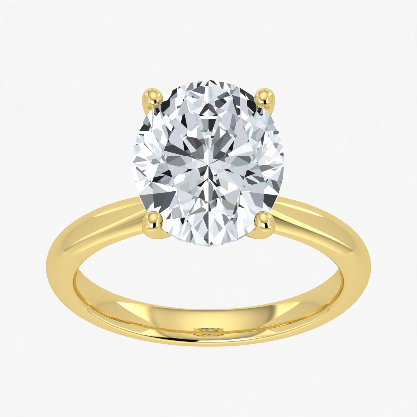 IGI Lab Grown Diamond Oval Shape Solitaire Ring 1.00ct