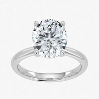 IGI Lab Grown Diamond Oval Shape Solitaire Ring 1.00ct