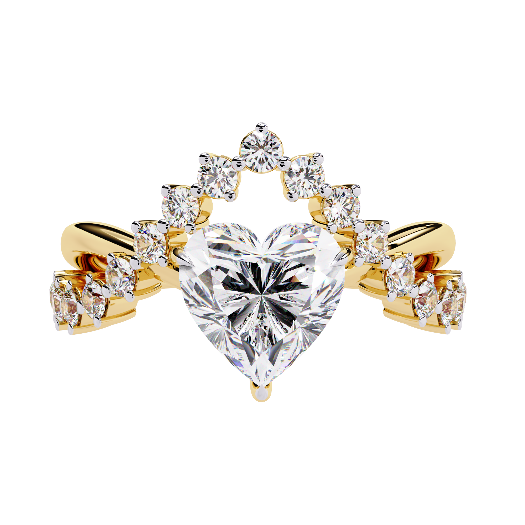 Regal Heart Lab Grown Diamond Ring