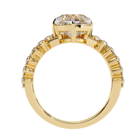 Anillo de diamantes cultivados en laboratorio Regal Heart