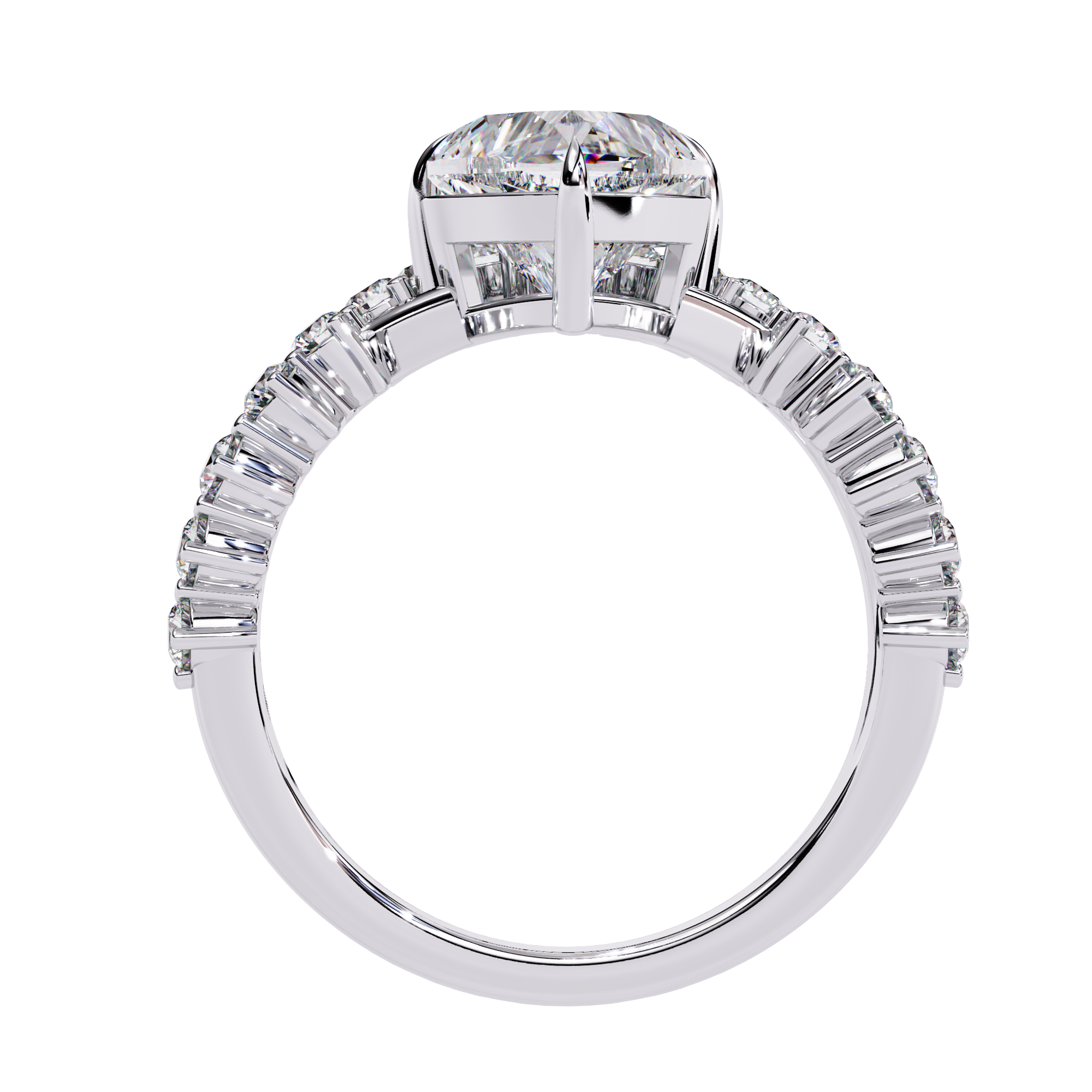 Regal Heart Lab Grown Diamond Ring