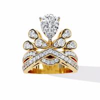 Regal Tiara Lab Grown Diamond Bridal Ring