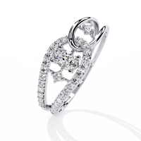 Oval-Cut Open-Link Lab Grown Diamond Ring