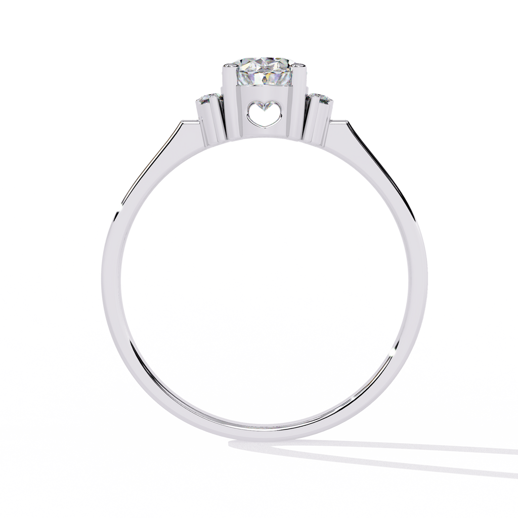 Classic Oval-Cut Lab Grown Diamond Ring