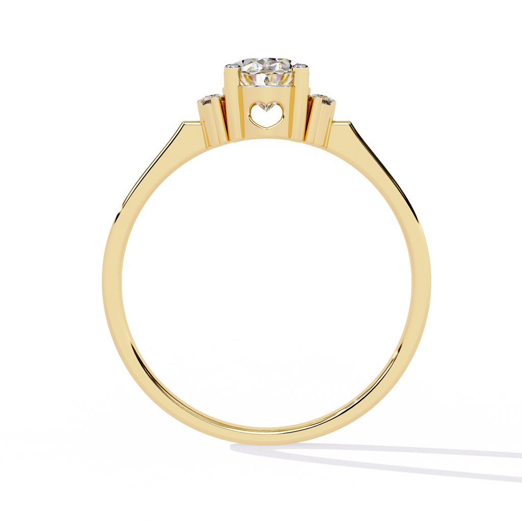 Classic Oval-Cut Lab Grown Diamond Ring