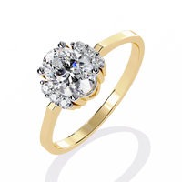 Classic Oval-Cut Lab Grown Diamond Ring