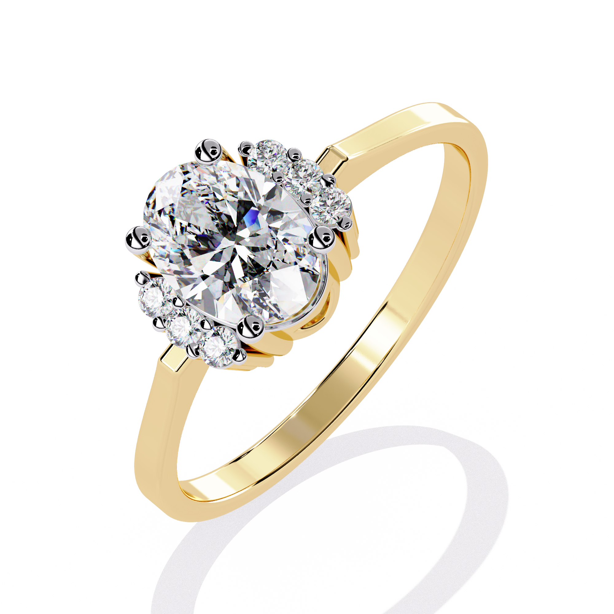 Classic Oval-Cut Lab Grown Diamond Ring